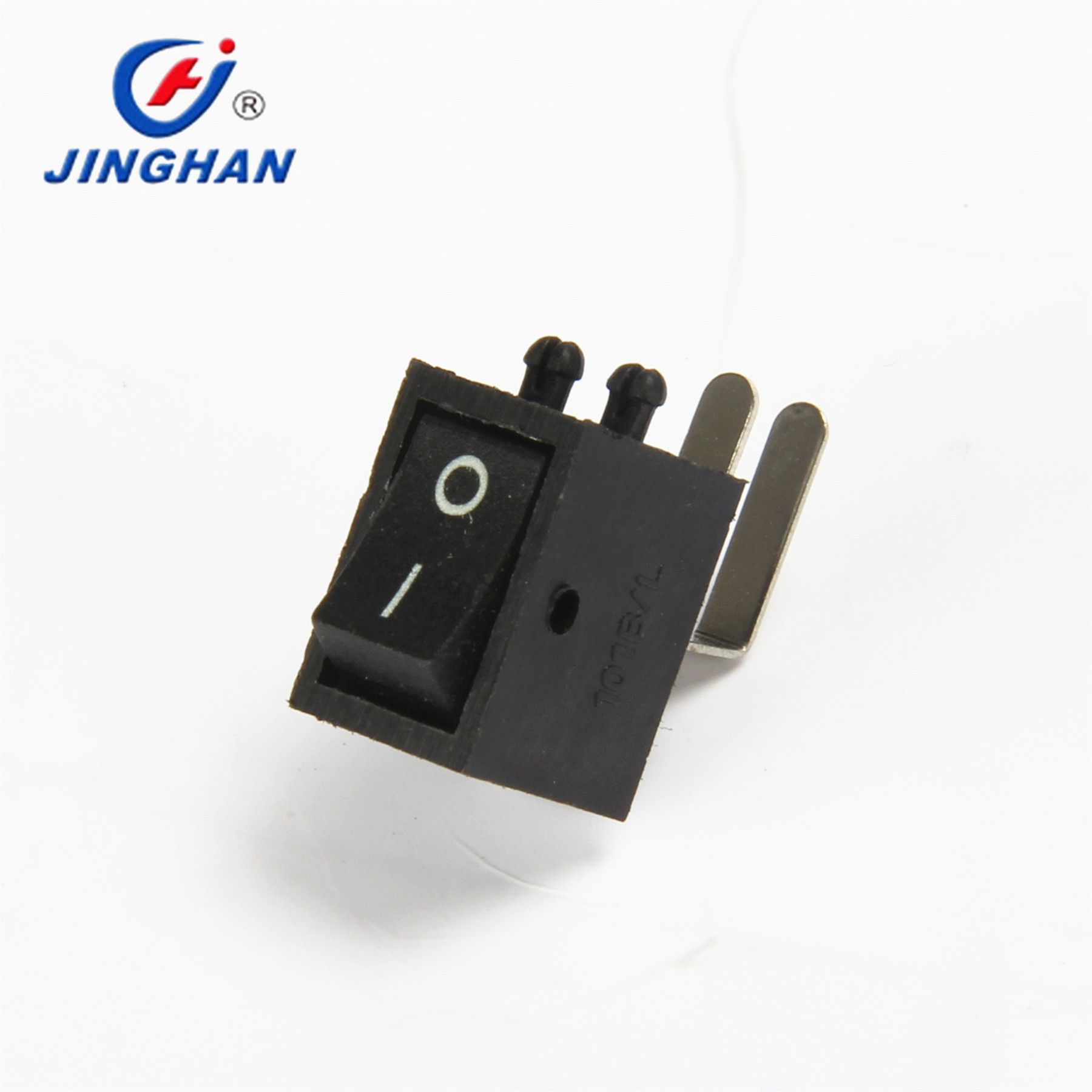 晶瀚 JINGHAN 小型船型开关 立式弯脚开关 侧插开关 KCD1-101 BL