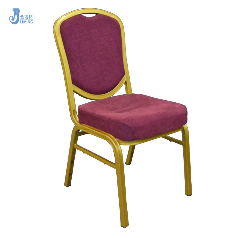 Fábrica al por mayor Silla de hotel suave silla trasera Silla de conferencia restaurante Silla de caja restaurante Silla de comedor de metal