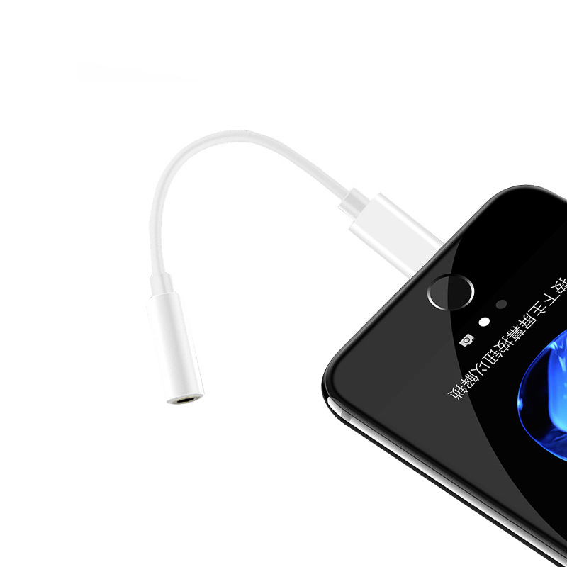 Aplicable a Apple adaptador de audio 3,5mm adaptador de auriculares iphone7 soporte de cable de audio ios13 versión