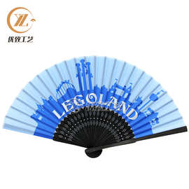 厂家批发印刷设计图案竹扇 欧式广告促销礼品竹扇批发