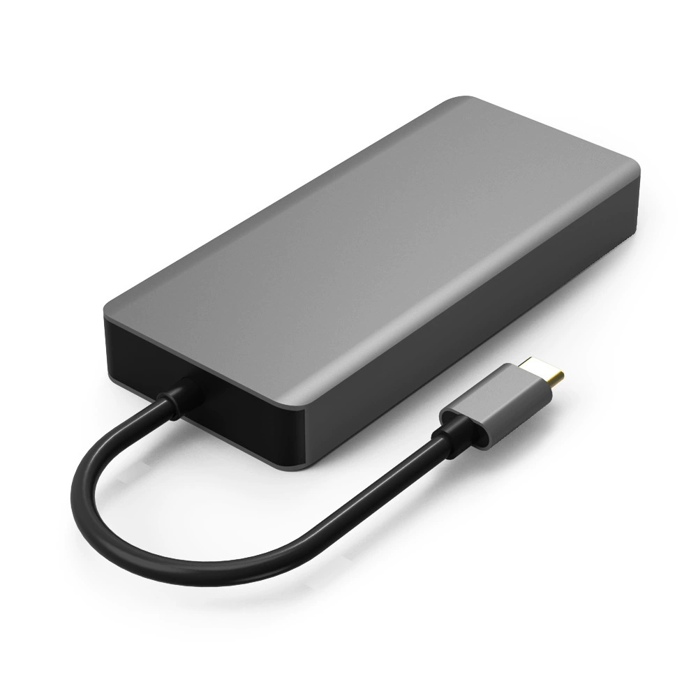 Кроссперчатники универсальный конвертер TYPE C мультитул USB3.1 на HDMI + VGA, одна карта дисплея 3* USB ноутбука док-станция