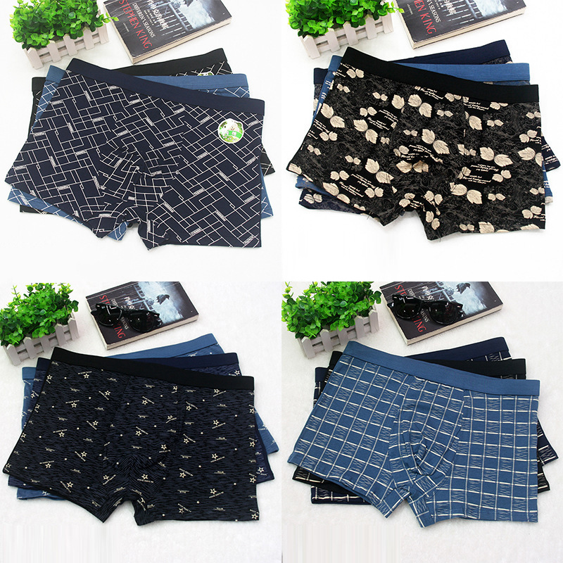 Men's Combed Cotton Plus Fertilizer Plus Size Printed Underwear Men's Cotton Underwear Men's Underwear Men's Boxer Pants Men's Combed Cotton Plus Fertilizer Plus Size Printed Underwear Men's Cotton Underwear Men's Underwear Men's Boxer Pants