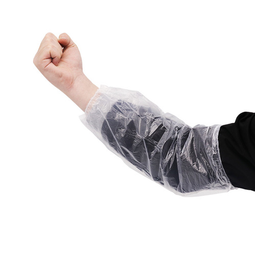 Factory direct sales disposable PE sleeves waterproof, dustproof and oil-proof new material plastic PE sleeves blue and white