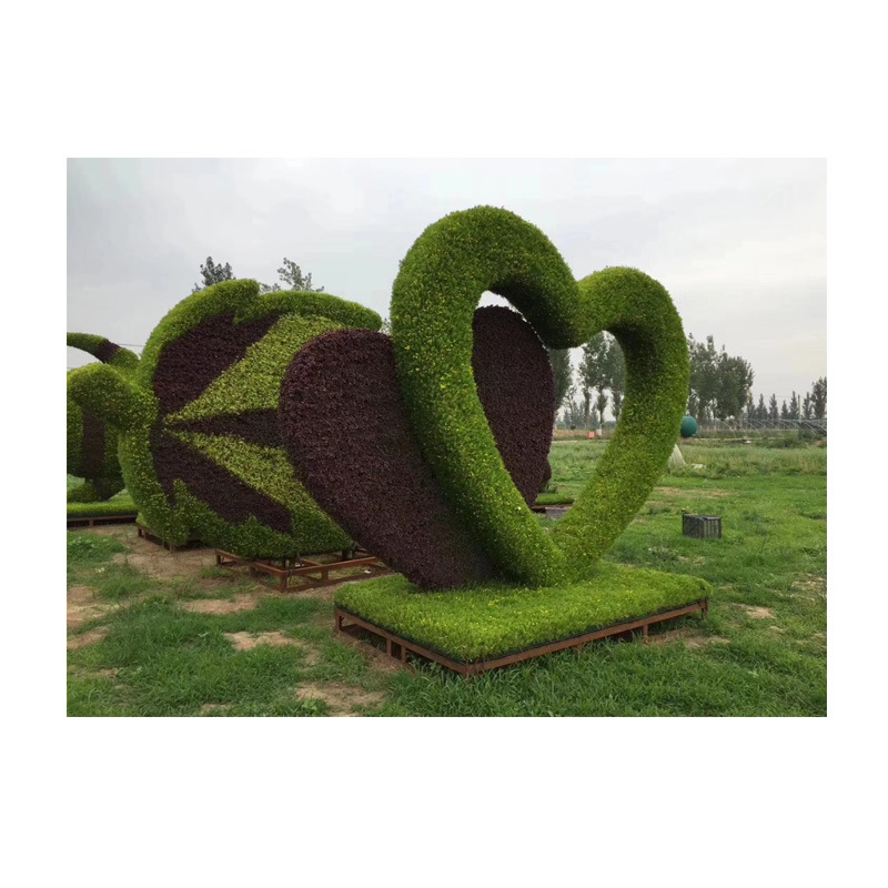 Artificial verde tallado arte escultura animal verde talla nacional día verde tallado al aire libre jardín paisaje diseño fabricante