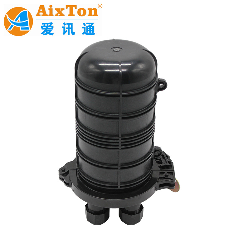 帽式光缆接头盒  24芯立式光纤接续盒 机械式接头盒防水 2进2出