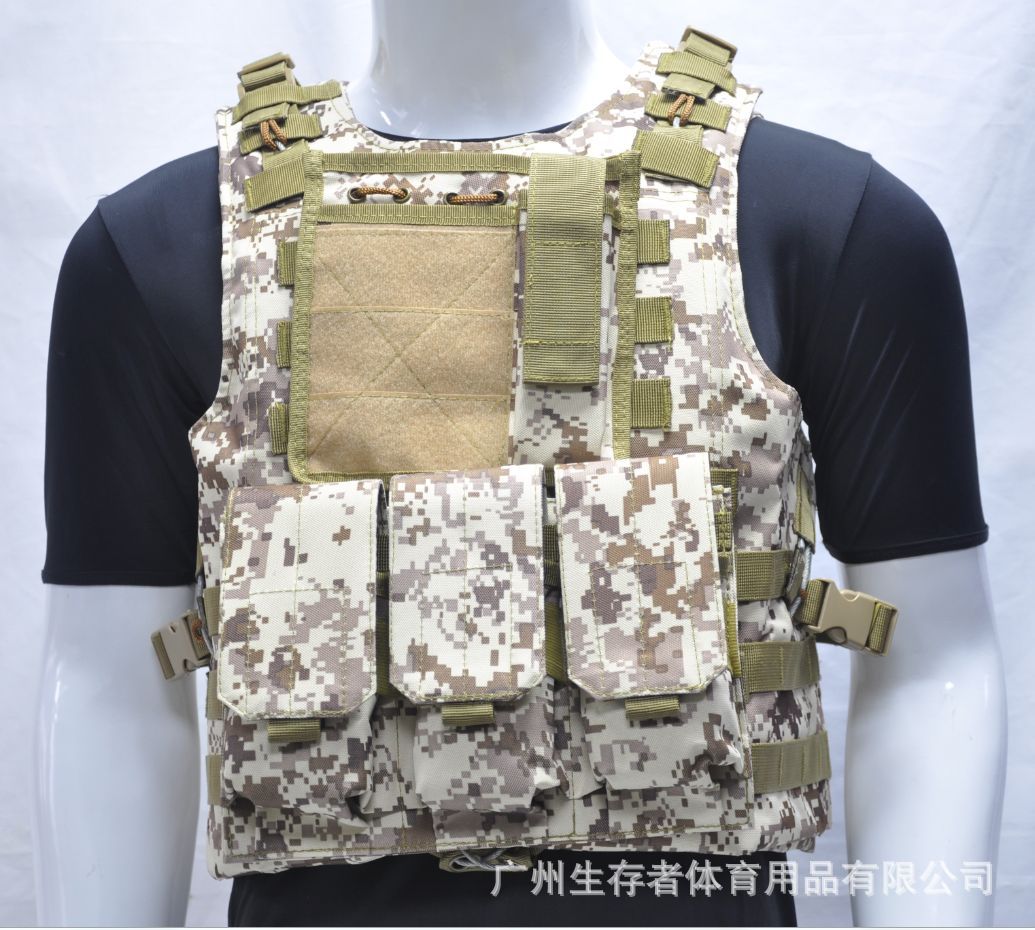 Fabrica directa chaleco anfibio al aire libre equipo táctico chaleco de combate CS fantasma camuflaje chaleco táctico anfibio