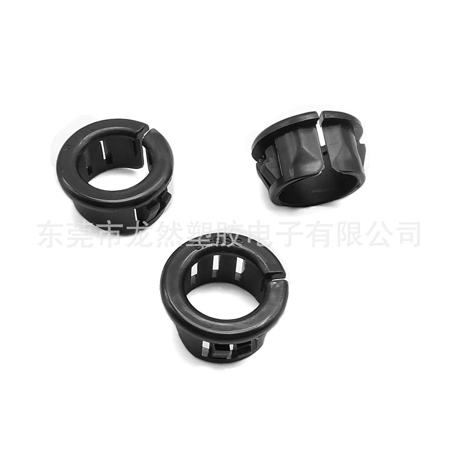 黑色塑料尼龙护线圈 开口扣式护线环  OSB-13电源线保护套