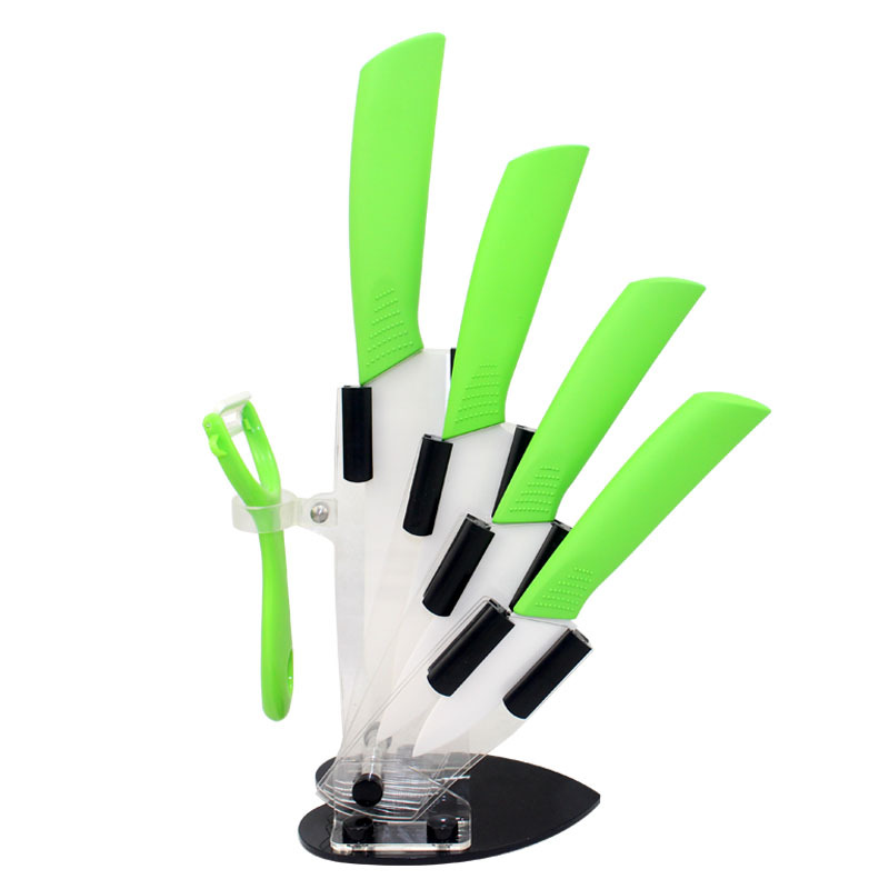 Embalaje transfronterizo estilo de comercio exterior 3456 pulgadas cuchillo de cerámica conjunto multi-estilo de cocina opcional cuchillo práctico cuchillo de chef
