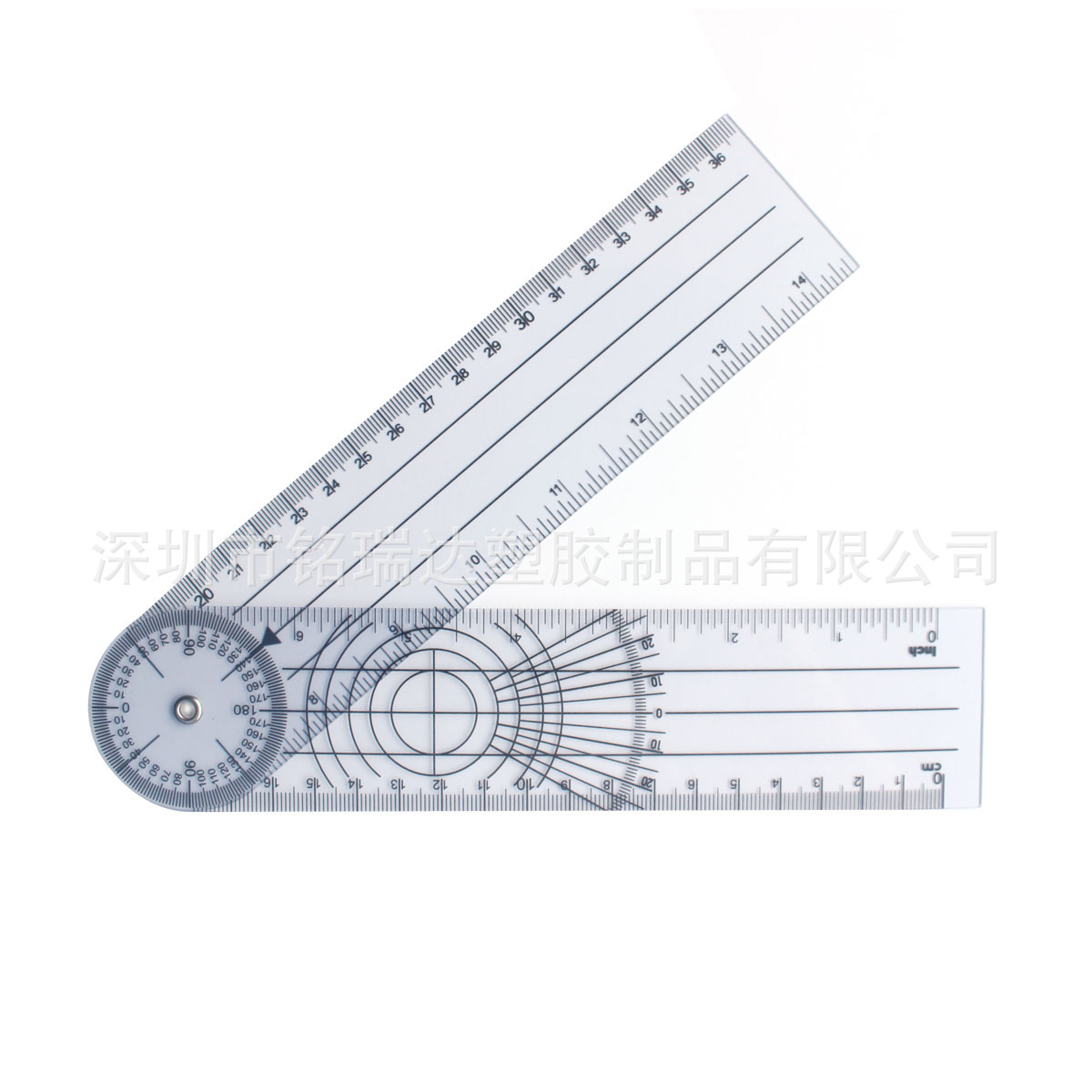 Set de reglas angulares de 6 piezas, herramientas de medición de ángulos y articulaciones