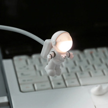 云木杂货创意宇航员USB小夜灯LED宿舍随身电脑灯办公便携式读书灯
