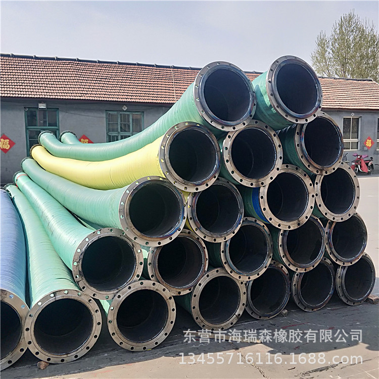 大口径法兰橡胶管 连接方便 耐腐蚀 抗磨损优质大口径法兰橡胶管