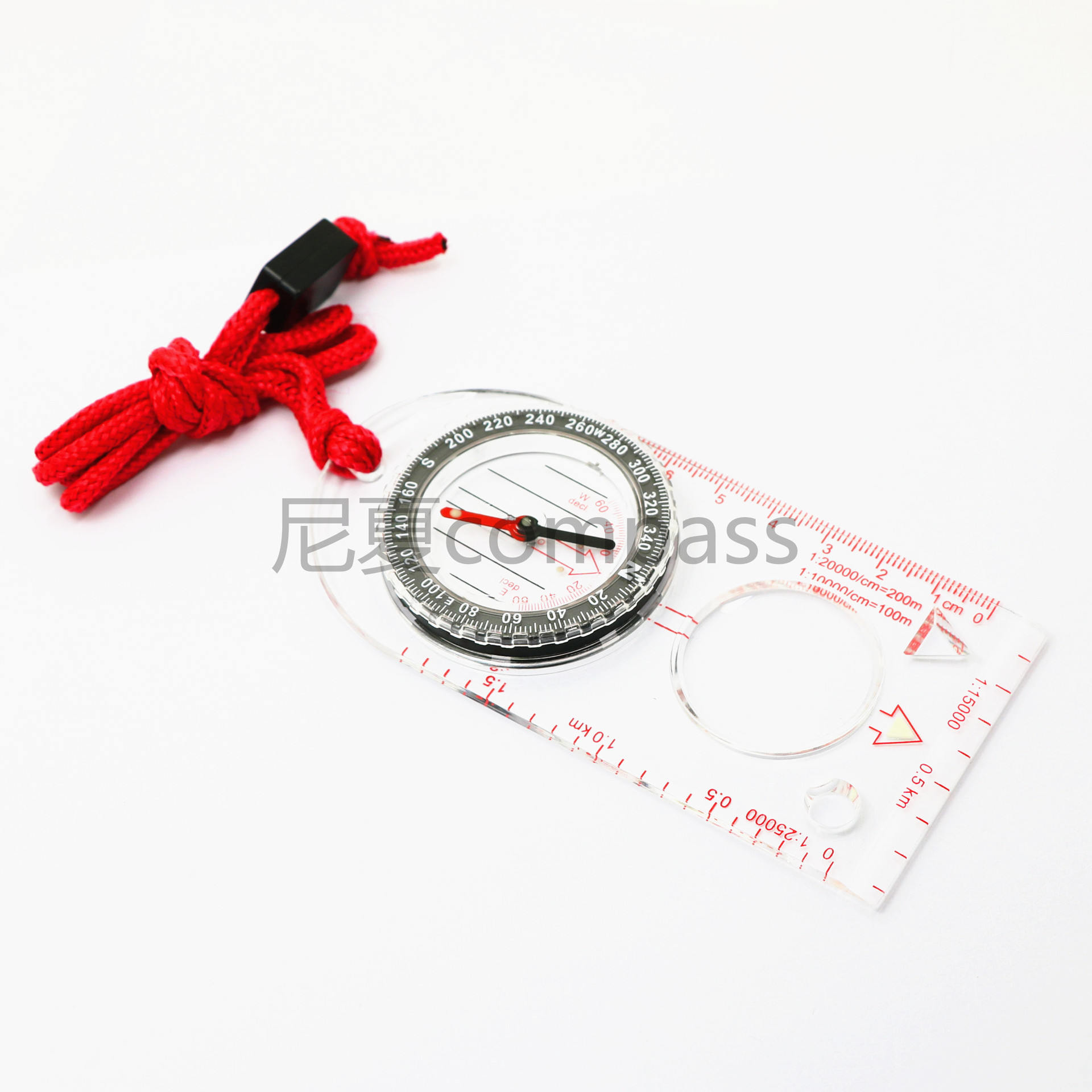 Amazon Venta caliente al aire libre mapa escala brújula Norte puntero SD482 con lupa multifuncional regalo