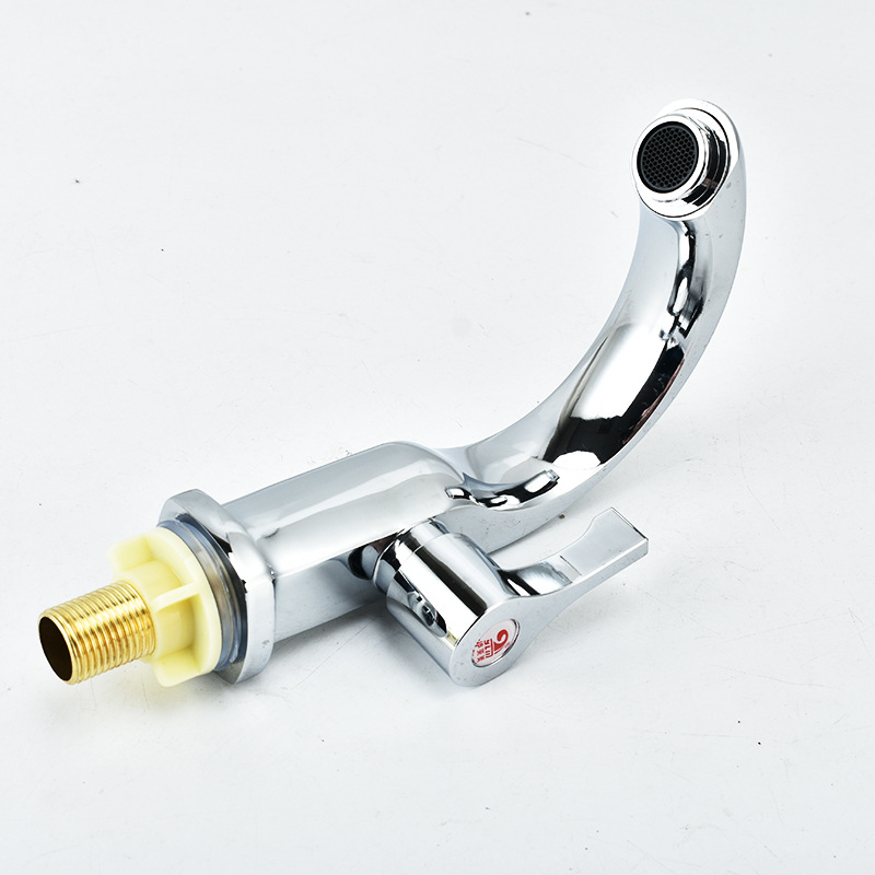 Yuyao al por mayor de la fábrica Luna curva cuenca solo agujero grifo solo grifo de agua fría sola cuenca del grifo