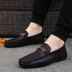 British casual beanie shoes, men's leather shoes, summer breathable trendy sneakers, business men's shoes, white shoes, social shoes