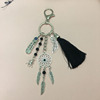 Turquoise keychain with tassels suitable for men and women, pendant, European style, boho style