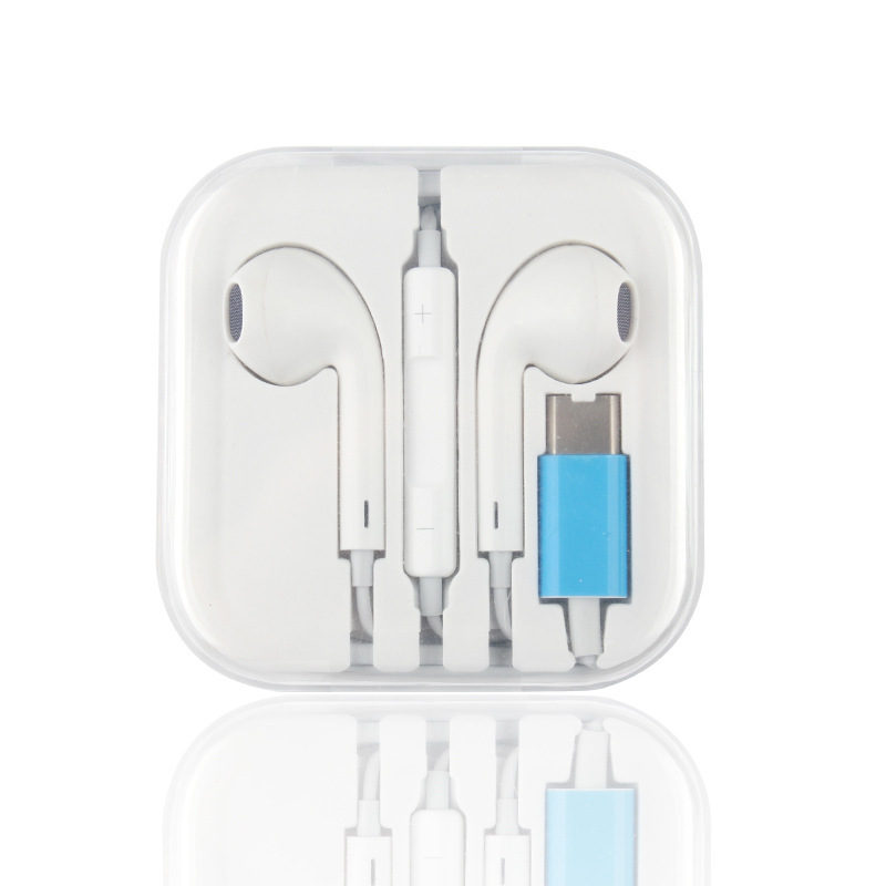 Suitable for Xiaomi 6/8/9 Red Rice Wire Headset Samsung Huawei p20p10 In-ear type-c Headset Line