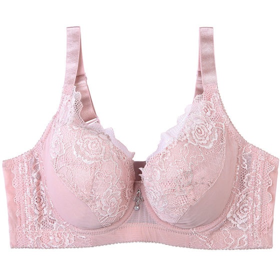 Mephengi 842 Bra Thin Cotton Non-Sponge Large Chest Shown Small Full Cup Women's Bra with Steel Ring Underwear Adjustable