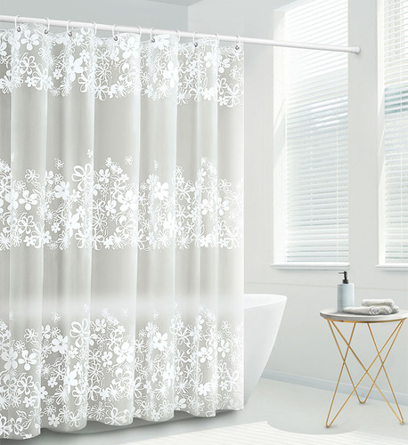Factory Direct Europe-style Waterproof and Mold-Resistant Thick Shower Curtain PEVA Bathroom Curtain Bathroom Waterproof Curtain