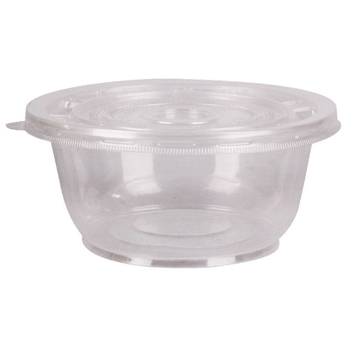Direct selling wholesale disposable plastic bowl jelly ice powder bowl PP transparent round with lid take-out meal box soup bowl