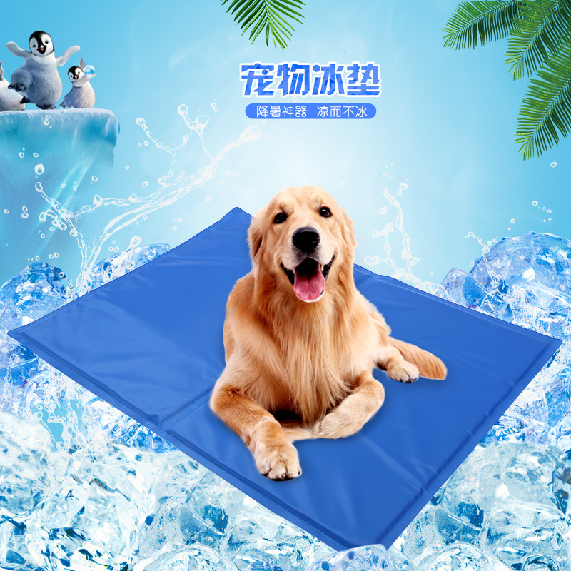 Suministros para mascotas Amazon nueva almohadilla de hielo para mascotas gel almohadilla de hielo de enfriamiento estera del perro estera del animal doméstico del verano