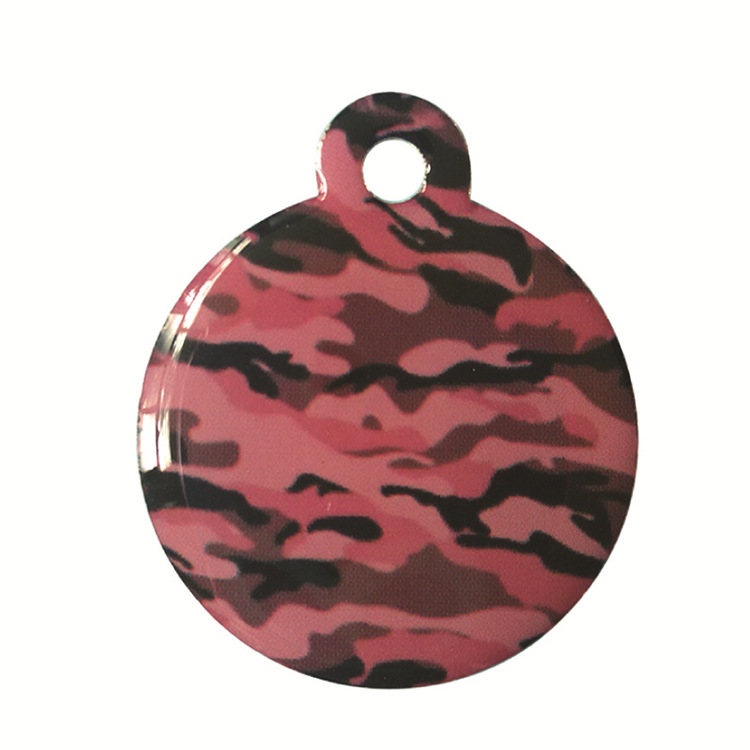 供应高档优质金属彩色滴胶狗牌 生产精美印刷铝标可任意图案