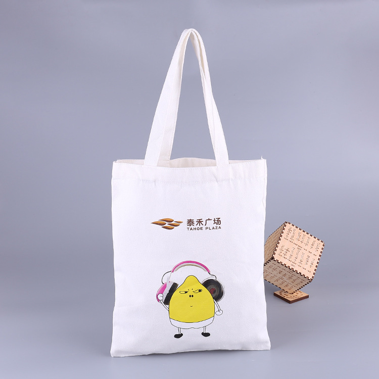 小黄鸡卡通手提帆布袋定 制房产广场广告袋定 做学生服装购物袋