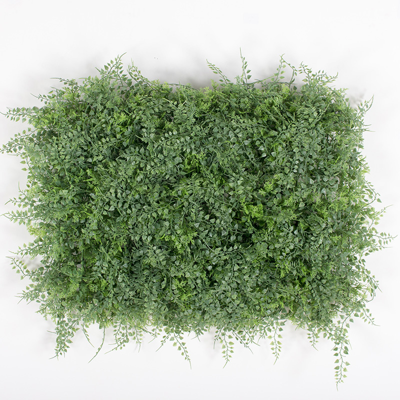 Pared de planta de simulación, pared de fondo de plástico, rocalla, planta verde encriptada, césped, tienda, decoración, pared de flores, venta directa de fábrica