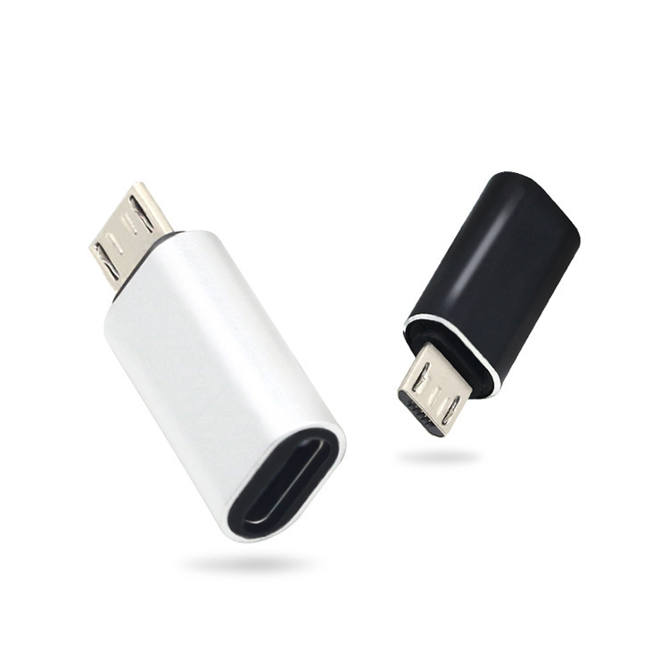 Applicable to Apple female to Android male adapter Lightning to micro usb data charging adapter