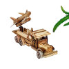 Wooden rocket for friend, realistic transport, car model, jewelry