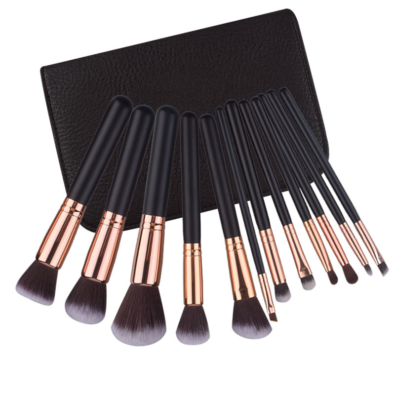 Amazon nuevo 14 cepillo de maquillaje conjunto traje belleza herramientas conjunto completo cepillo de maquillaje en stock fábrica al por mayor