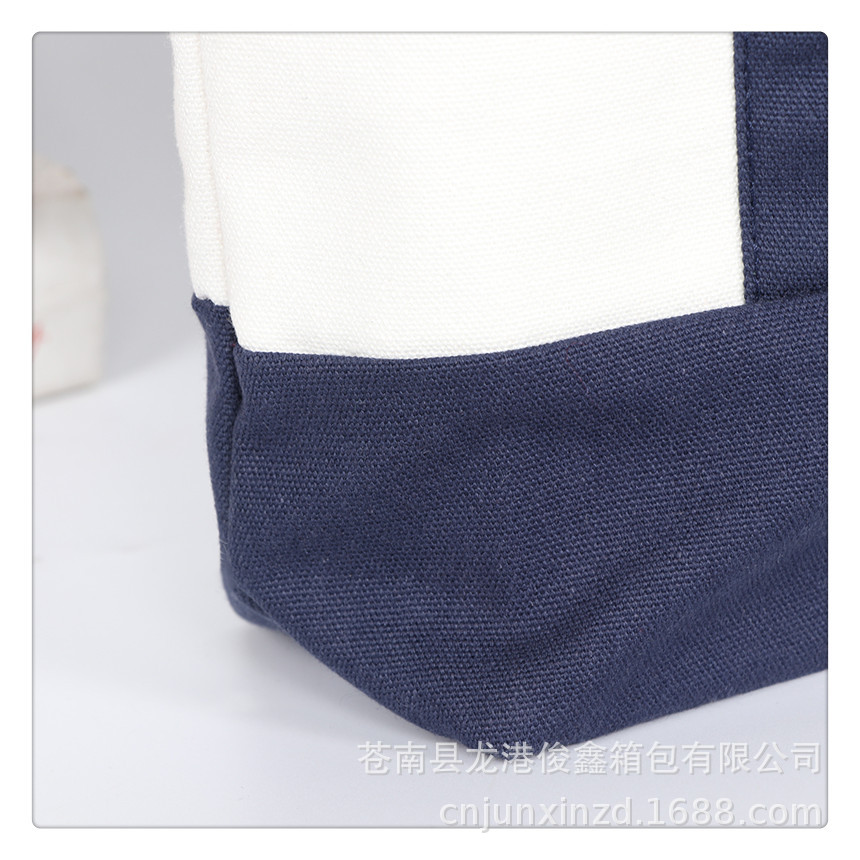 Bolsa de lona publicitaria impresión en color personalizada bolsa de algodón de compras bolsa de ocio portátil plegable de algodón logotipo impreso