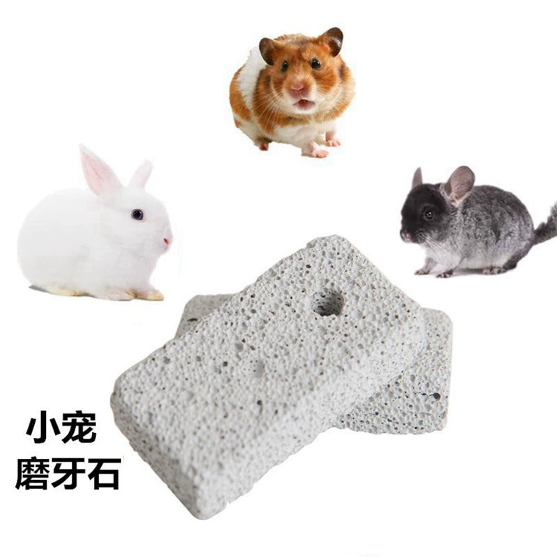 Вулканический камень для хомяка, молярный камень, мелкие товары для домашних животных, оптовая продажа, молярный камень, кролик, морская свинка, длинный вулканический камень, молярный камень