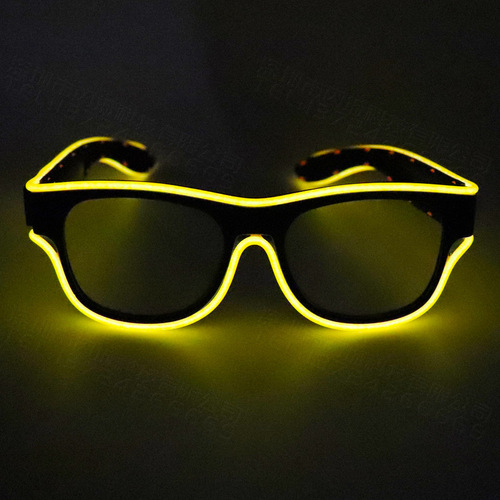 Wireless glowing glasses with USB charging, LED props—perfect for parties, portable as a gift, ideal for clubbing, night performances, and stage shows.