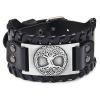 Bracelet, metal jewelry, suitable for import, Amazon, genuine leather, punk style