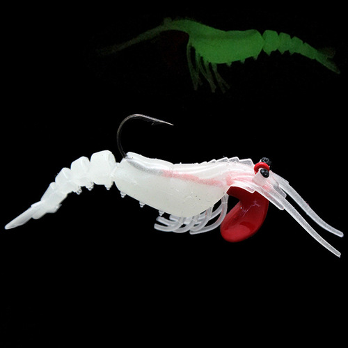 Lead head hook, five-section soft shrimp, broken-section shrimp, glow-in-the-dark shrimp with lead pendant, multi-section shrimp, cock-mouthed bass bait, soft bait lure