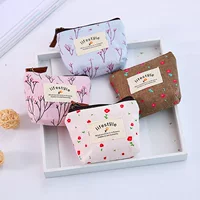 Кошелек Fresh маленькая мультяшная сумочка для ключей, японско-корейский стиль, холстовая монетница