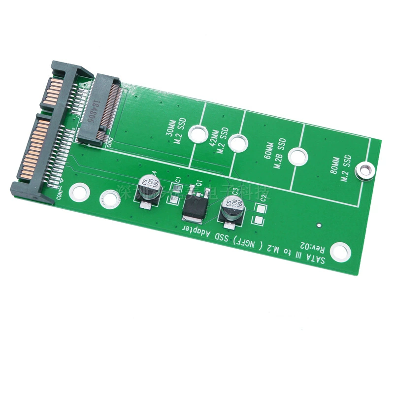 M.2 NGFF to SATA computer hard disk SSD solid -state hard drive 2280 2242 adaptation conversion card