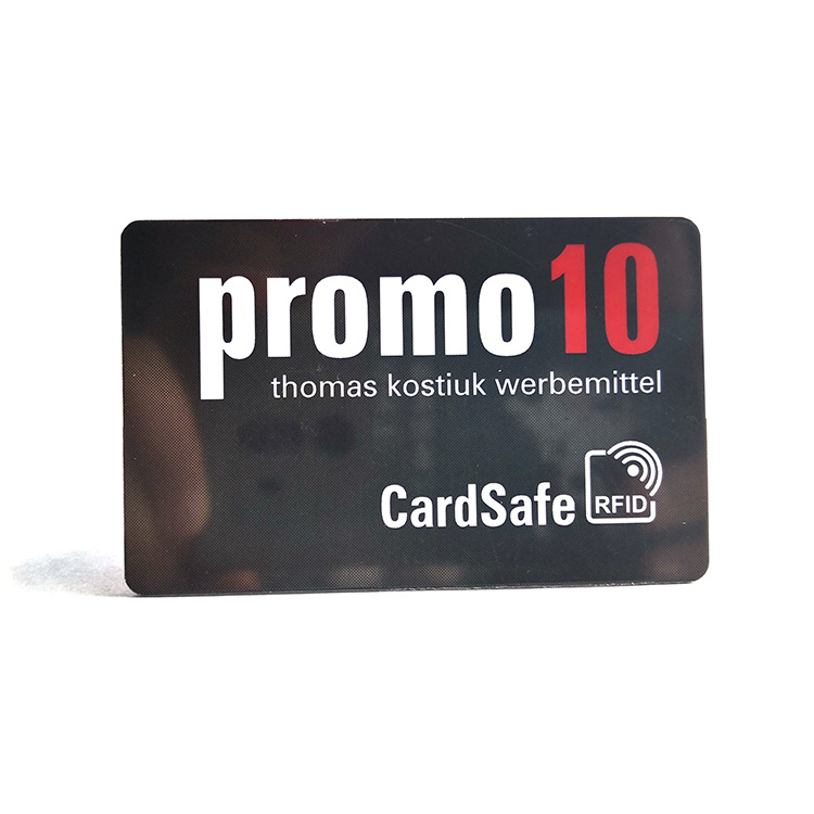 创新佳供应带RFID屏蔽模块的1.2mm厚PVC屏蔽卡片