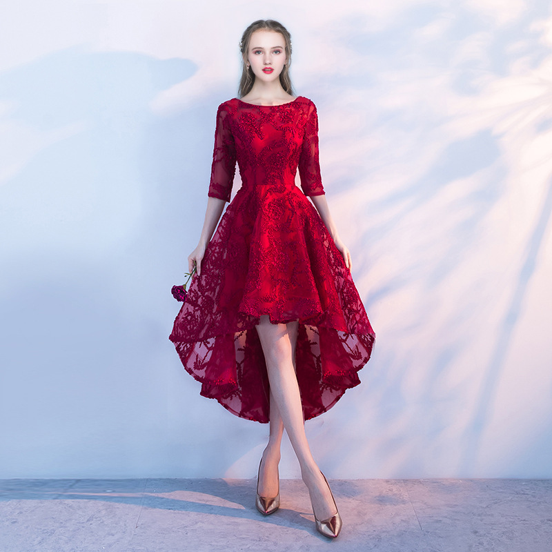 Vestido de noche color champán para mujer, modelo 2026, elegante vestido de un solo hombro para anfitriona de reunión anual, corte ajustado y largo. image 20