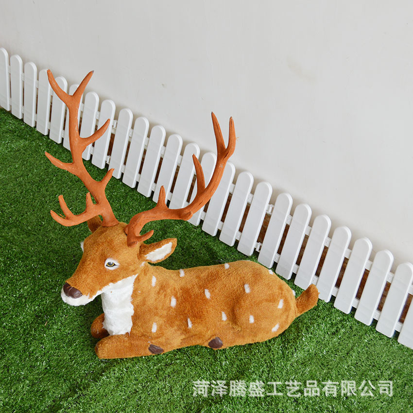 Simulación de Navidad modelo de alce decoración simulación animal de peluche ELK Sika ciervos de Navidad centro comercial decoración del hogar image 17
