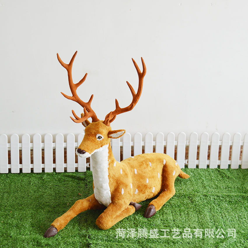 Simulación de Navidad modelo de alce decoración simulación animal de peluche ELK Sika ciervos de Navidad centro comercial decoración del hogar image 15