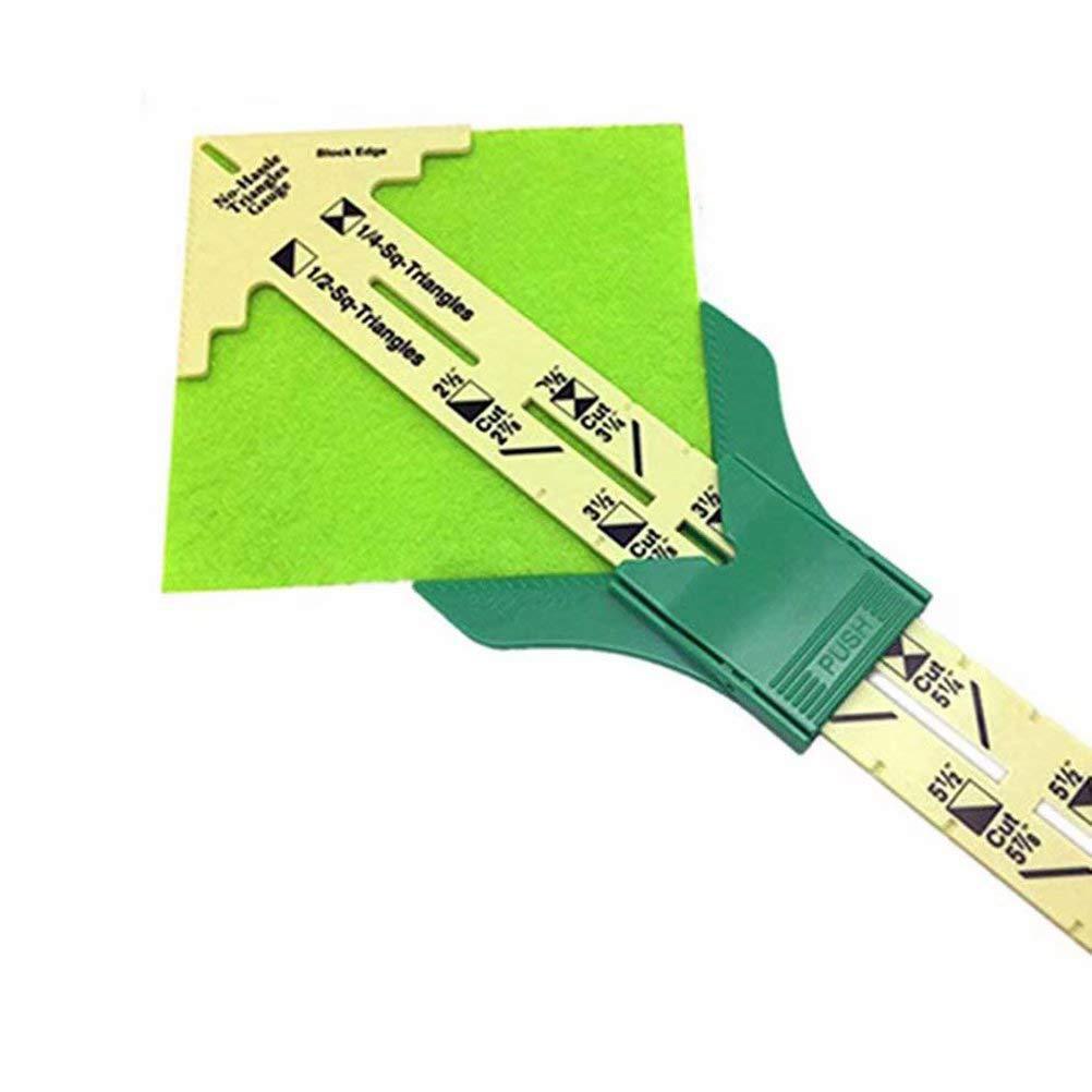 Multifuncional de plástico de cinco en uno patchwork regla deslizante triángulo regla herramienta regla a medida regla ST-A23/24