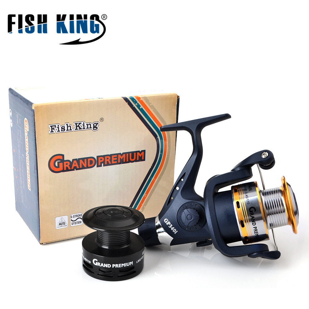 FISH KING All metal Fishing vessel Sea pole Fish line Wheel Spinning Wheel Sea pole wheel Rockies pole Stem fishing gear