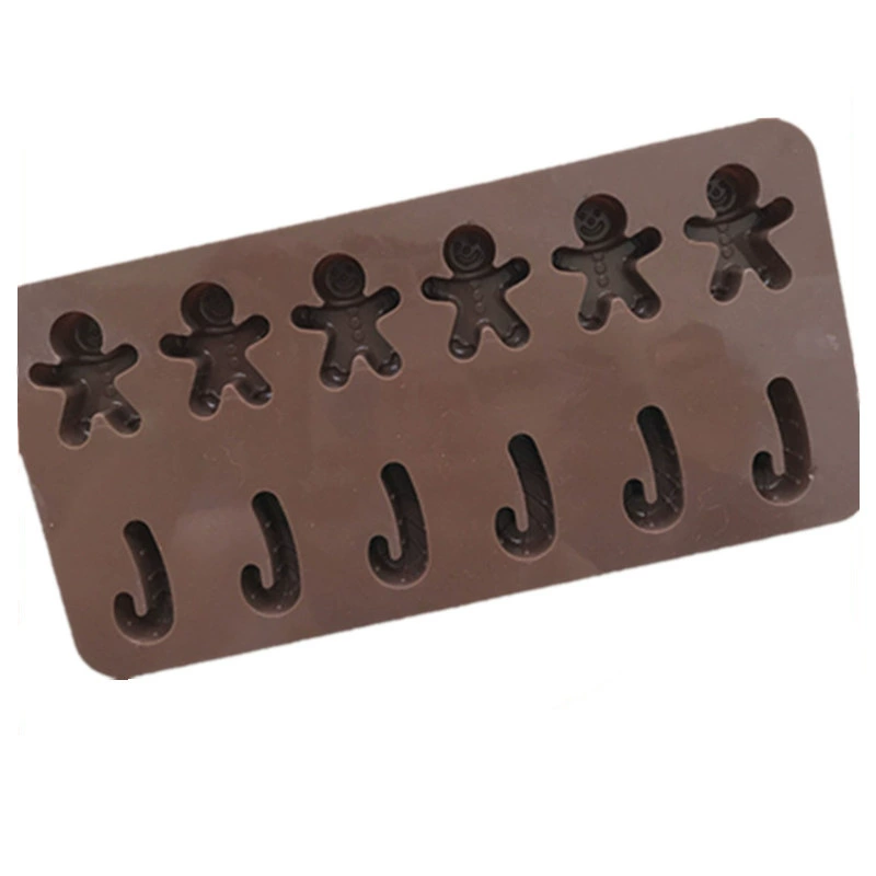 蓝调 Spot gingerbread man Christmas series silicone handmade soap, cold soap lacquer wax grain mold