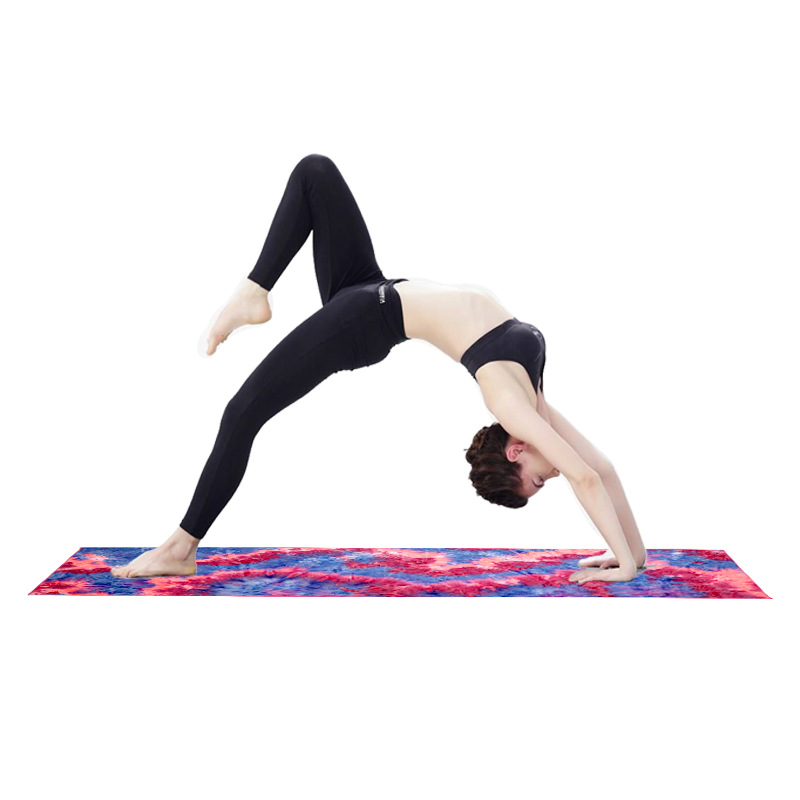 Spot deerskin velvet yoga towel tie-dyed yoga blanket thickened sweat-absorbent e-commerce