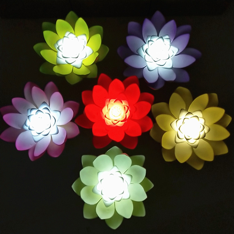 LED lotus lantern dance stage performance props, battery-operated, can emit light, factory direct supply, can be used multiple times