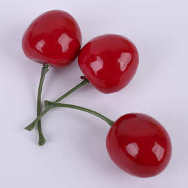 仿真水果樱桃车厘子摆件居家装饰蔬菜套装假水果道具 装饰配件