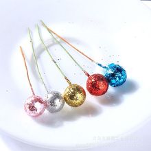 圣诞装饰必备金葱粉果红果花环 泡沫圣诞小红果浆果批发