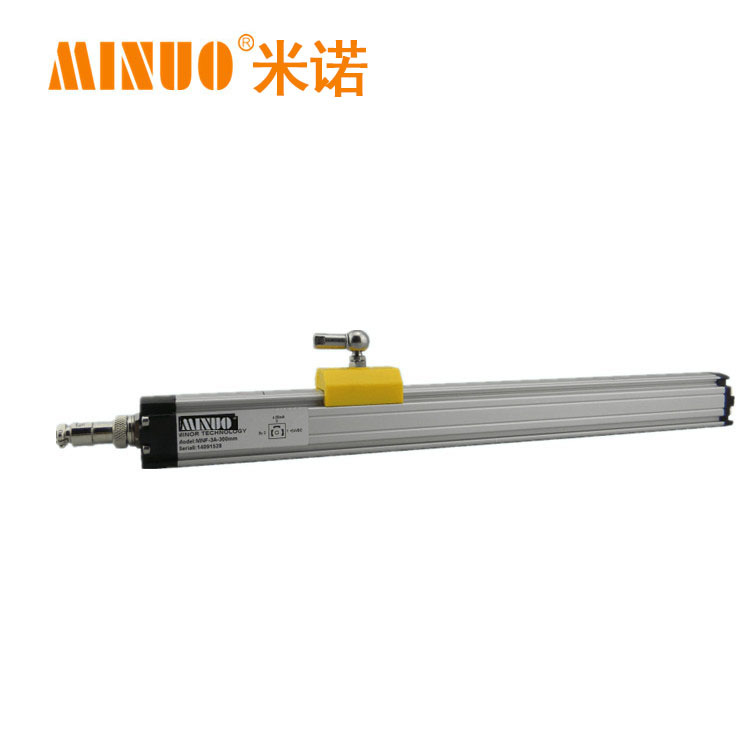 MINUO供应航插式MNFV-200mm供电24V输出4-20mA磁致伸缩传感器磁尺