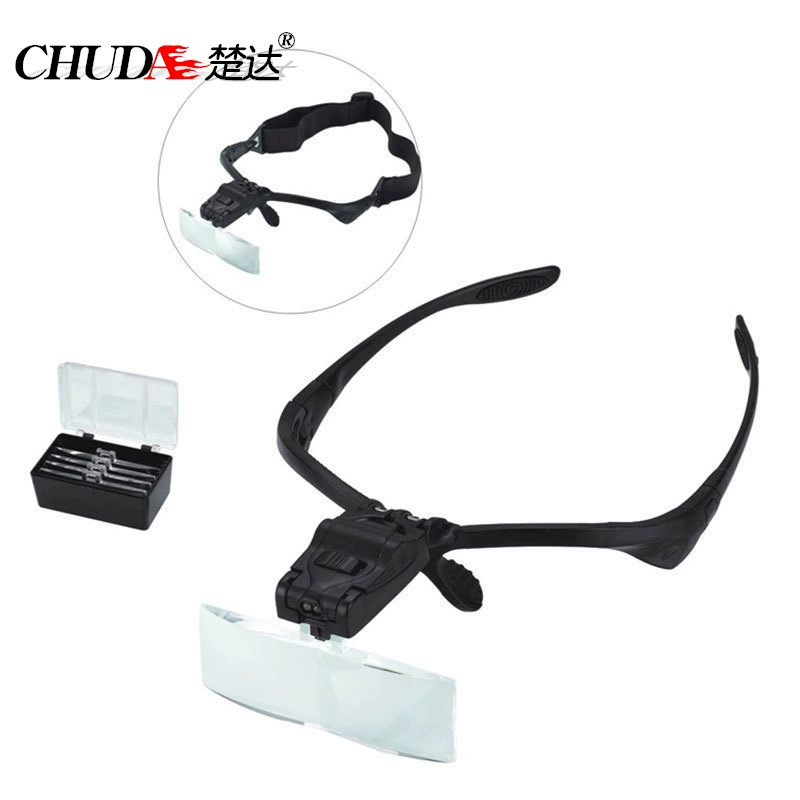 Chuda с источником света прививка очки для ресниц татуировка бровей сашими увеличительное стекло голова резьба искусство небольшое обслуживание